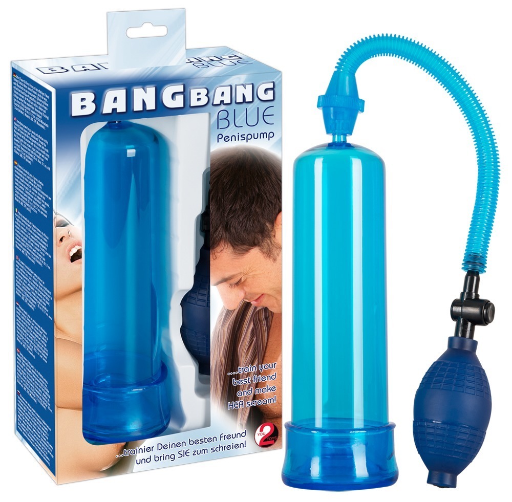 Помпа для пениса BANG BANG BLUE