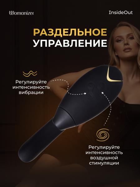 WZ07AC0100 - Бесконтактный клиторальный стимулятор Womanizer InsideOut | Казанова 69