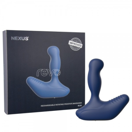 *NEXUS REVO синий Вибромассажер простаты с вращающейся головкой обновленный
