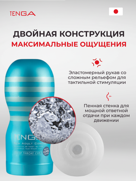 TOC-201C - Мастурбатор Tenga Original Vacuum Cup Cool Edition | Казанова 69