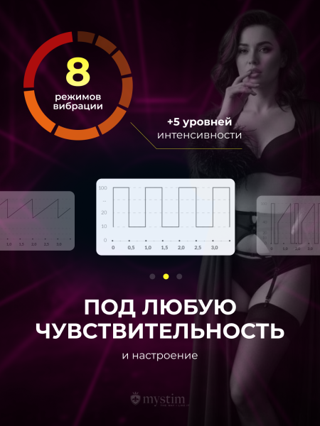 46539 - Вибратор Mystim Heart's Desire белый | Казанова 69