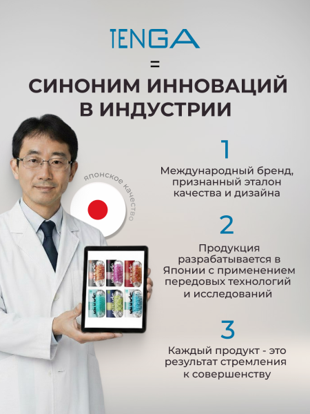 SPD-001 - Мастурбатор Tenga Spinner DX 01 DROPS | Казанова 69