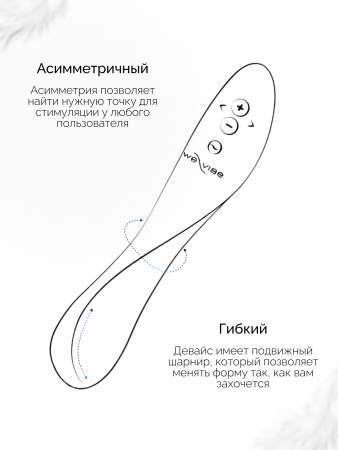 SNRA2SG5 - Вибратор для пар We-Vibe Rave 2 голубой | Казанова 69