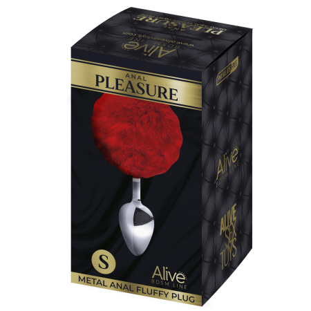 70374 - Metal Anal Fluffy Plug S Red_Pack 1500x1500_2_CEST0712131400