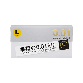 150582 - Презервативы Sagami Original 001 полиуретановые 5шт. Large  | Казанова 69