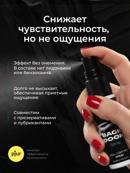 13480 - Спрей pjur Back Door Spray на водной основе, 20 мл | Казанова 69