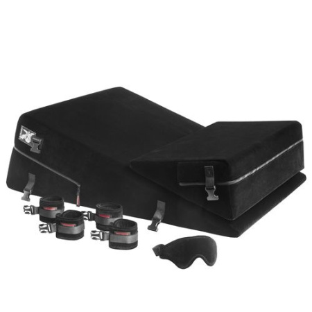 11217101 - Подушка для любви Liberator BL Wedge/Ramp комбо большая+малая с креплениями, черная микрофибра | Казанова 69