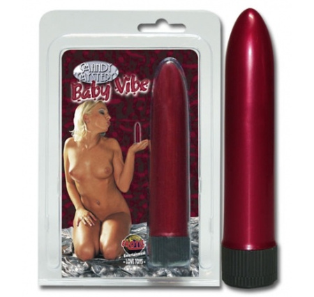 Вибратор BABY VIBE бордовый 13 см