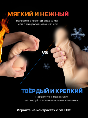 221472 - Фаллоимитатор SILEXD Model 2, телесный, 8,5" | Казанова 69