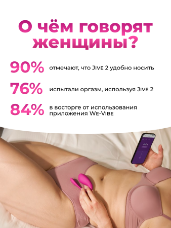 SNJV2SG3 - Вибратор We-Vibe Jive 2 розовый | Казанова 69