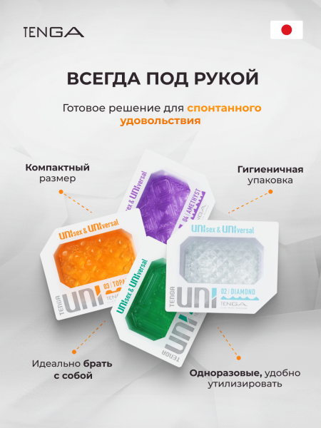 UNI-VP01(26) - Набор мастурбаторов Tenga Uni Variety Pack | Казанова 69