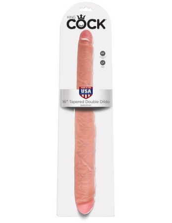551721 - Фаллоимитатор реалистик PipeDream King Cock Tapered Double двусторонний телесный, L=43,5 см | Казанова 69