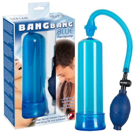Помпа для пениса BANG BANG BLUE